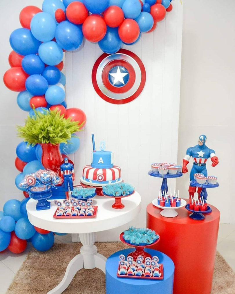 Decoração Festa Capitão América