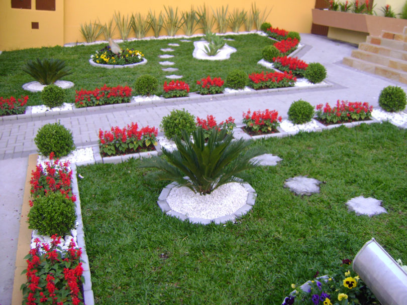 Jardins com pedras decorativas